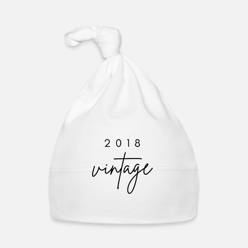 Vintage 2018 Anniversary Organic Baby Cap