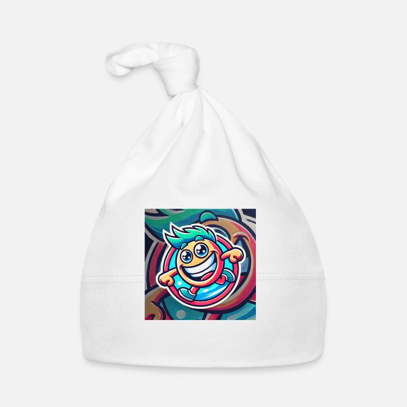 Ambiance de dessin animé joyeux Bonnet bio Bébé