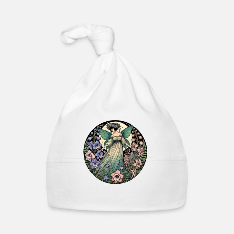 Vintage Moonlight Fairy Goddess Organic Baby Cap