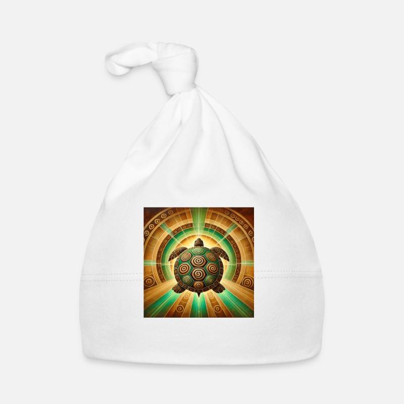 Turtle power animal Organic Baby Cap