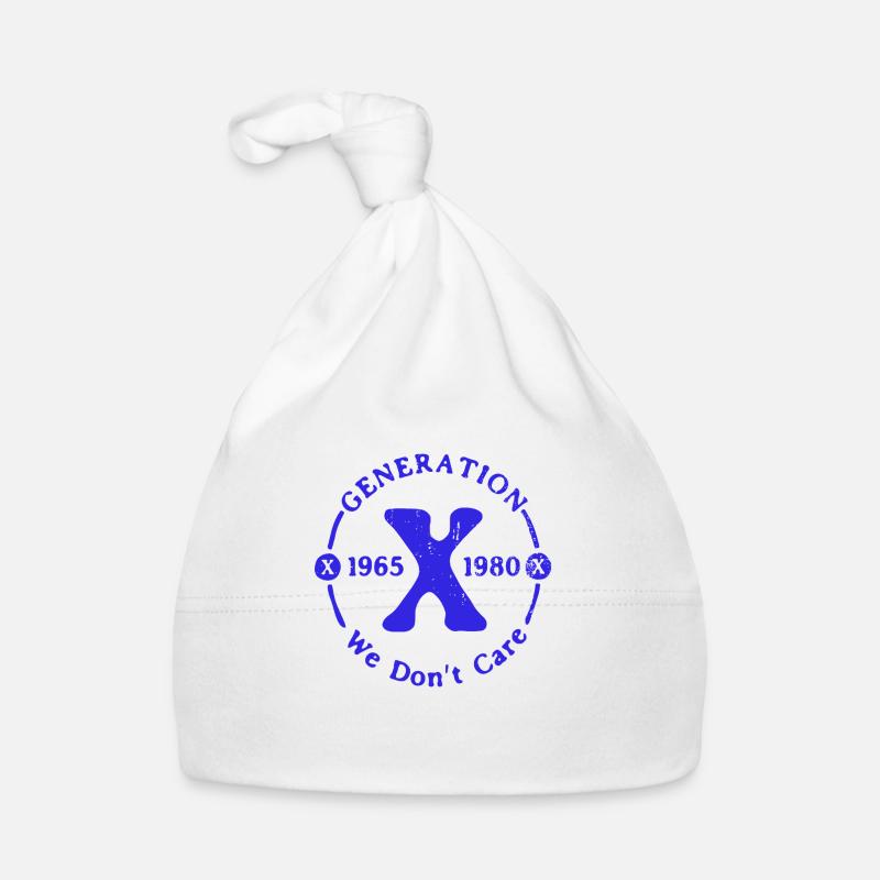 Generation X Stay Strong Positive Quote Cute 80s Organic Baby Cap