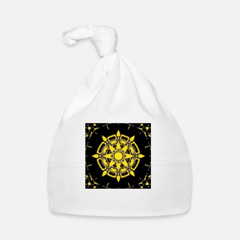 Cyber Pattern Organic Baby Cap