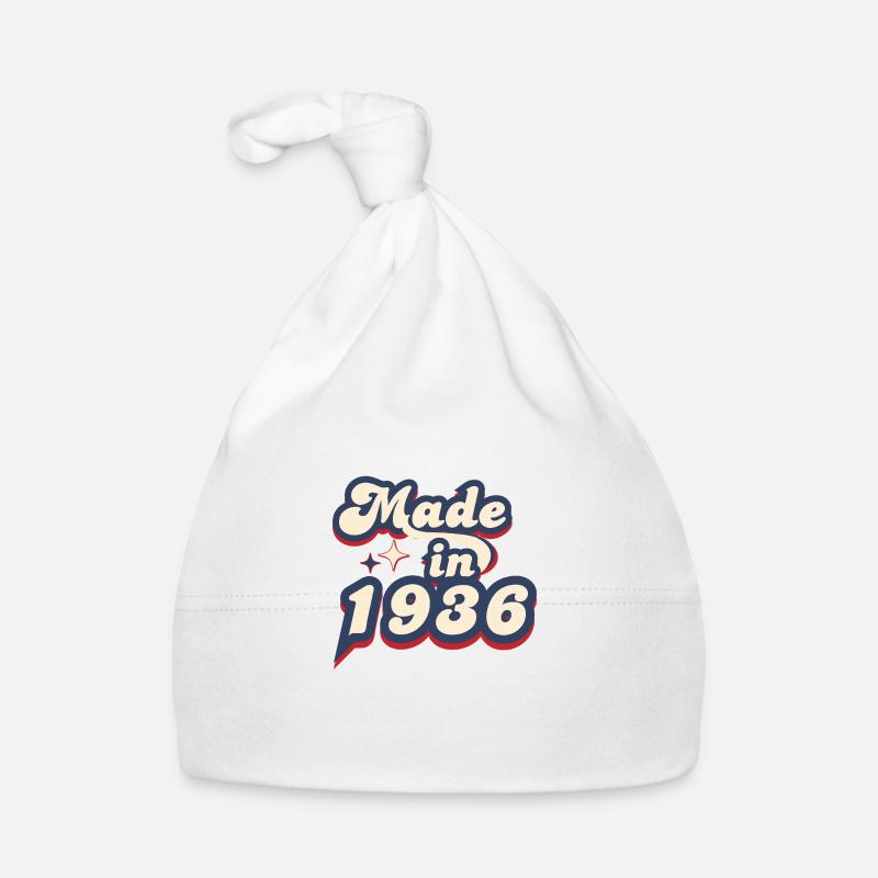 Made in 1936 retro Bonnet bio Bébé