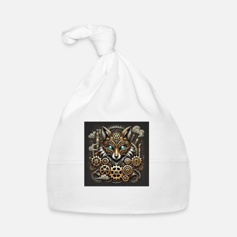 Steampunk Renard Sentinelle Bonnet bio Bébé