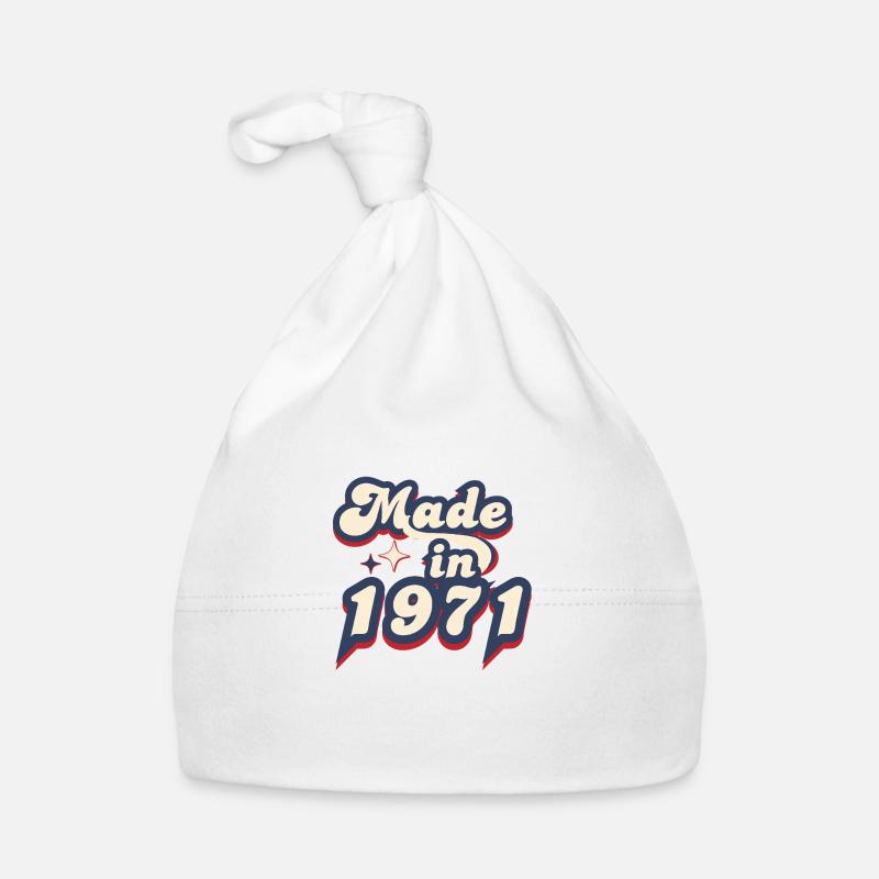 Made in 1971 Retro Organic Baby Cap