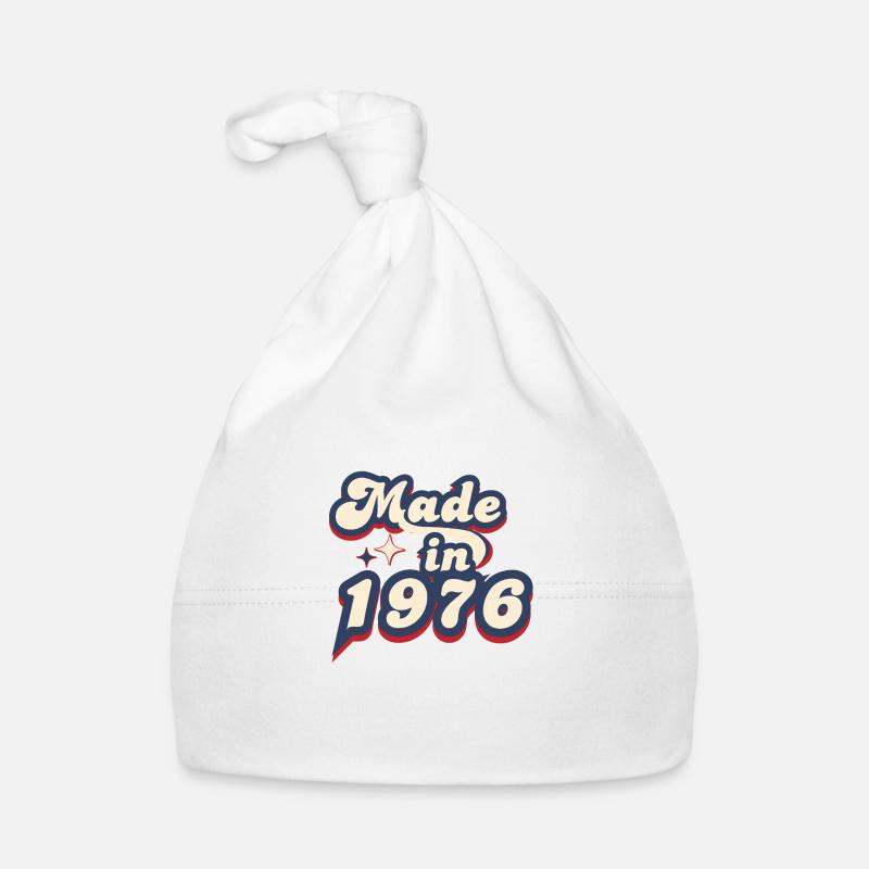 Made in 1976 Retro Organic Baby Cap