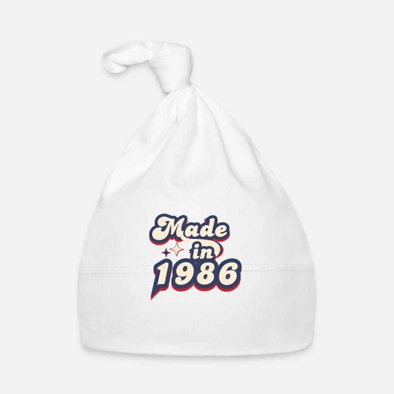 Made in 1986 Retro Organic Baby Cap