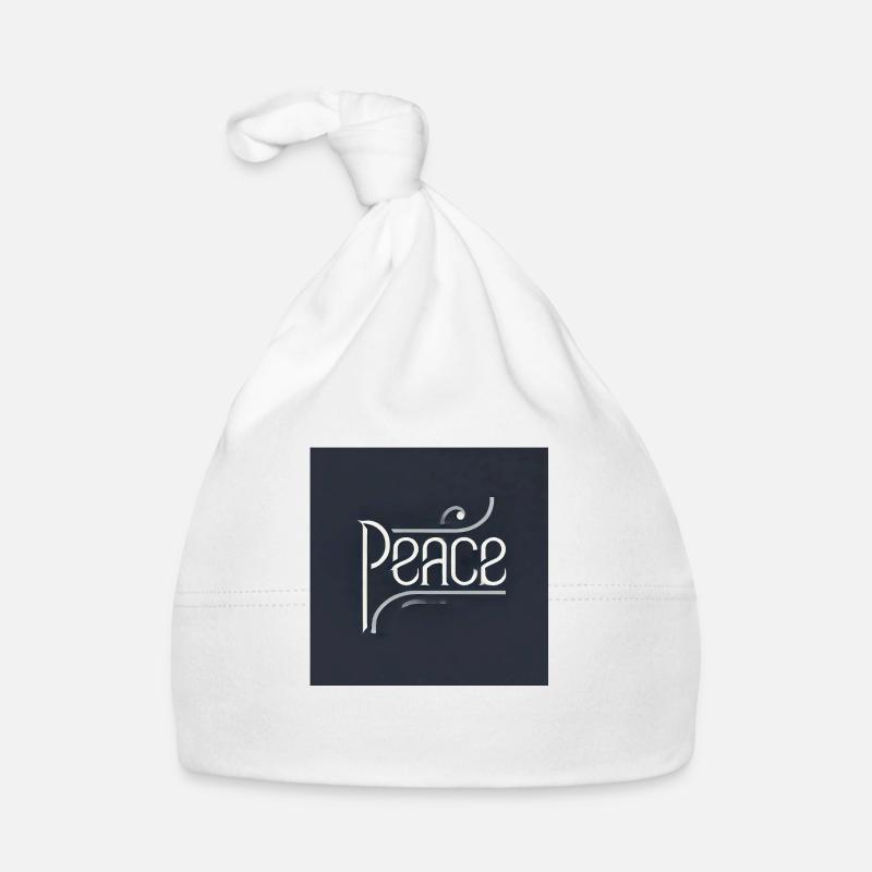 Frieden "Peace" Baby Bio-Mütze