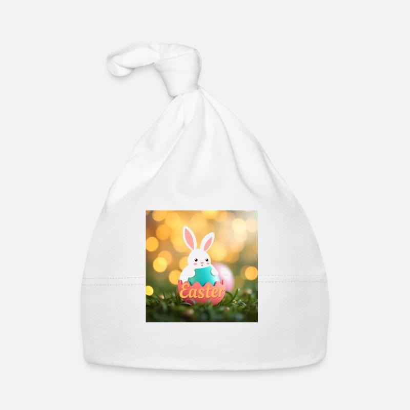 Ein leuchtender Ostertag Baby Bio-Mütze