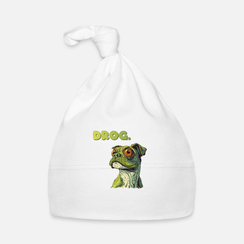 DROG Meme halb Hund, halb Frosch Baby Bio-Mütze