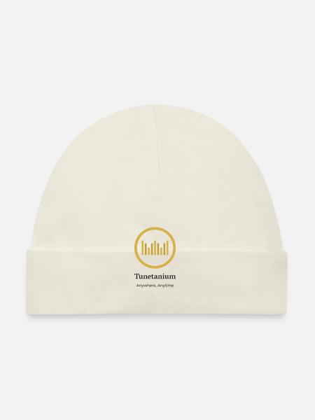 Tunetanium Logo Original - Baby Bio-Mütze - Weiß - Vorne