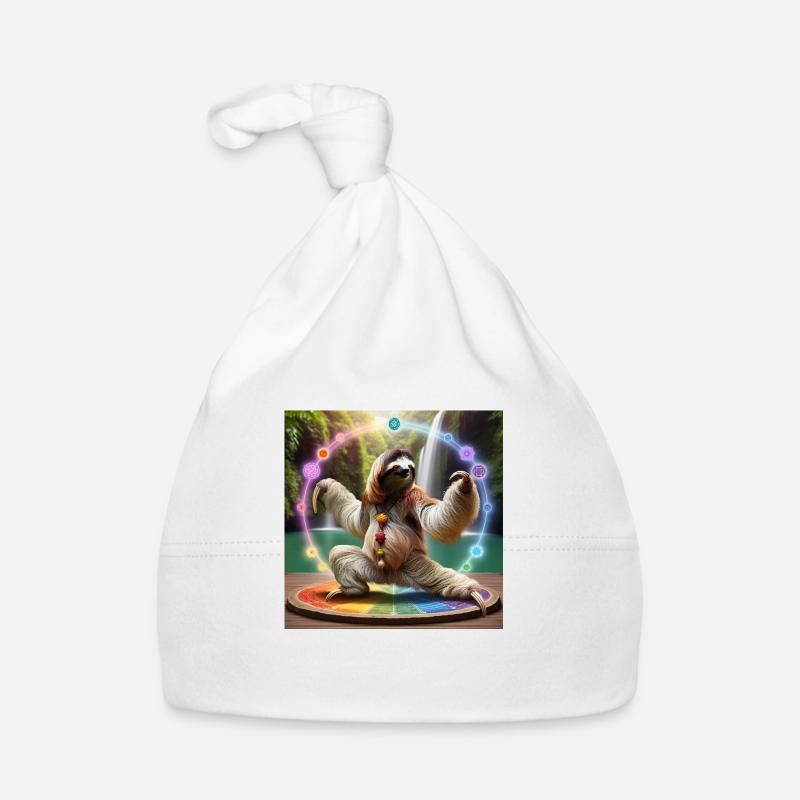 QiGong Sloth Organic Baby Cap