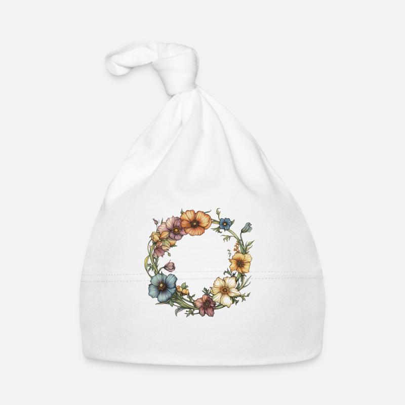Blumenkranz Baby Bio-Mütze