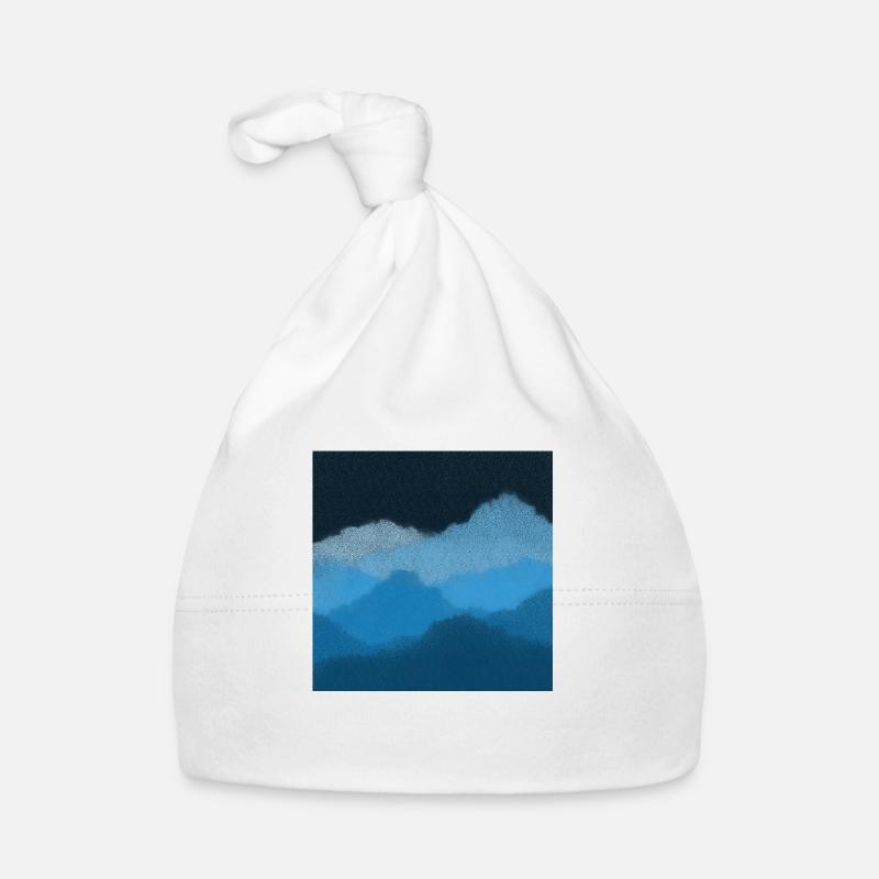 Montagnes dans les nuages Bonnet bio Bébé