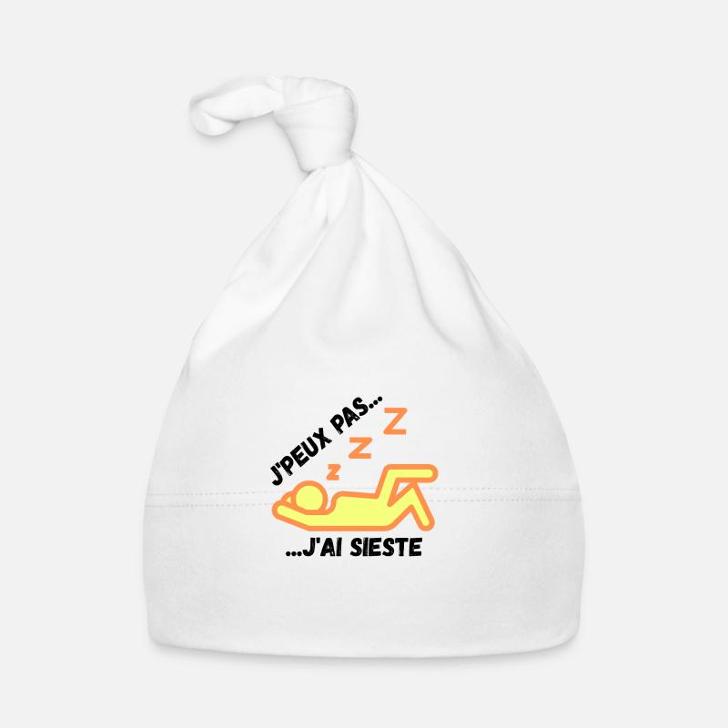 I can't I took a nap Organic Baby Cap