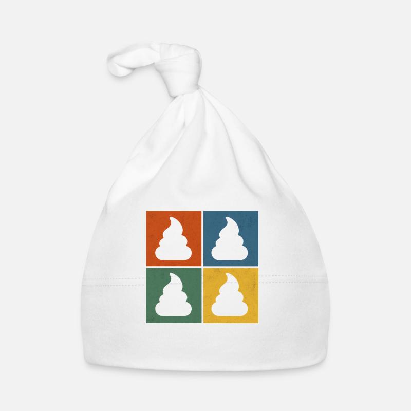 Caca Pop Art – Coloré et ironique Bonnet bio Bébé