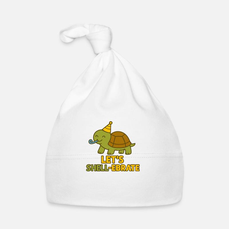 Let’s Shell-ebrate – Party Turtle Edition Organic Baby Cap