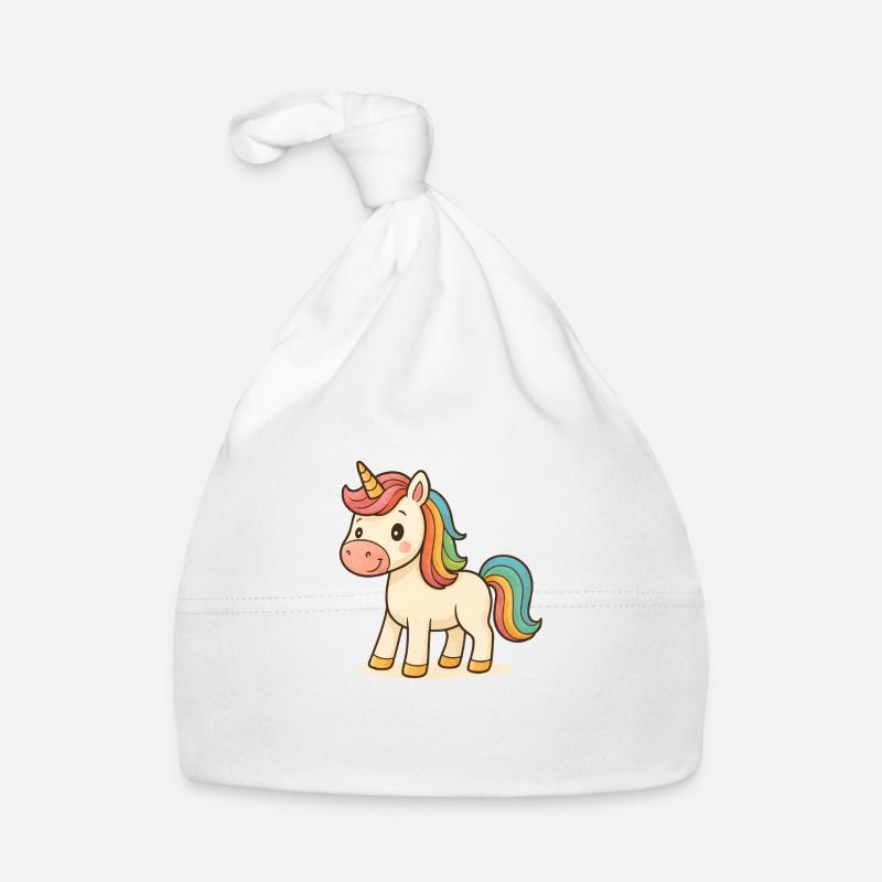 einhorn comic Baby Bio-Mütze