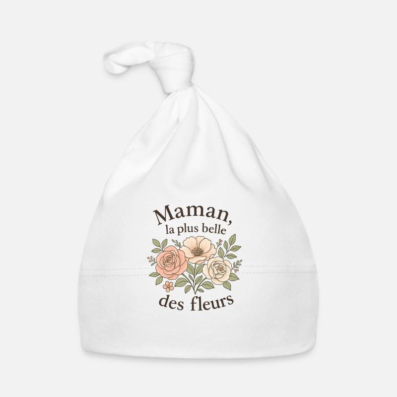 Mutter, die schönste aller Blumen Baby Bio-Mütze