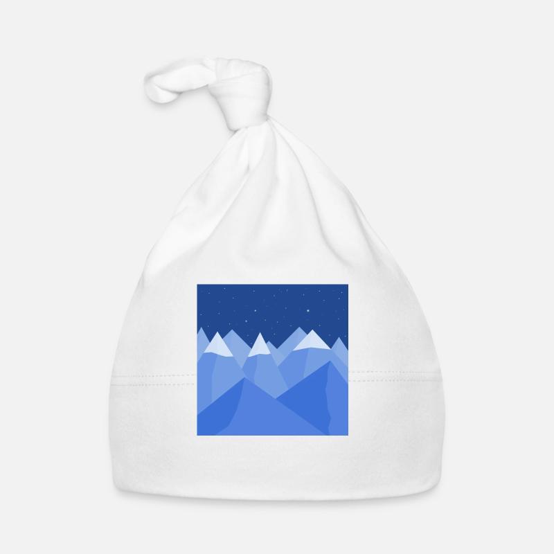 Blue landscape Organic Baby Cap