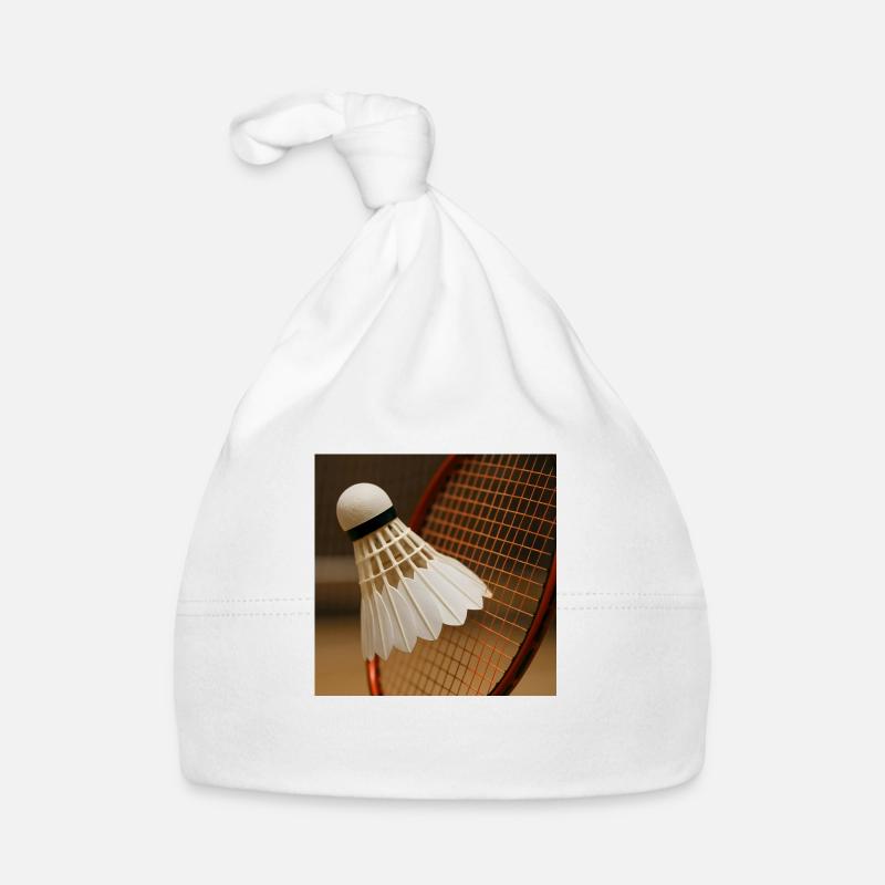 Badminton - Ball and racket Organic Baby Cap