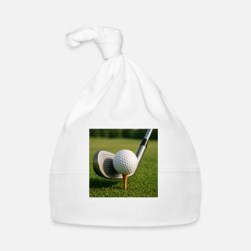 Sport - Golf, Schläger und Ball Baby Bio-Mütze