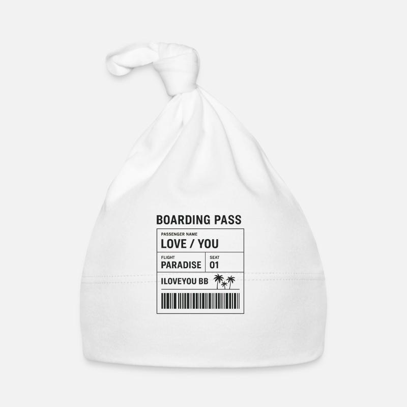 Boarding pass Organic Baby Cap