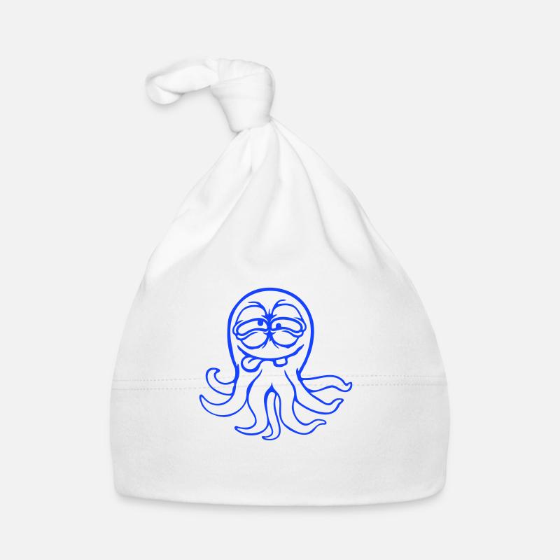 pieuvre pieuvre pieuvre calmar céphalopode drôle idiot Bonnet bio Bébé