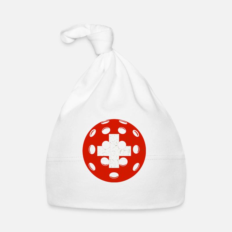 Pickleball suisse - Bonnet bio Bébé - blanc