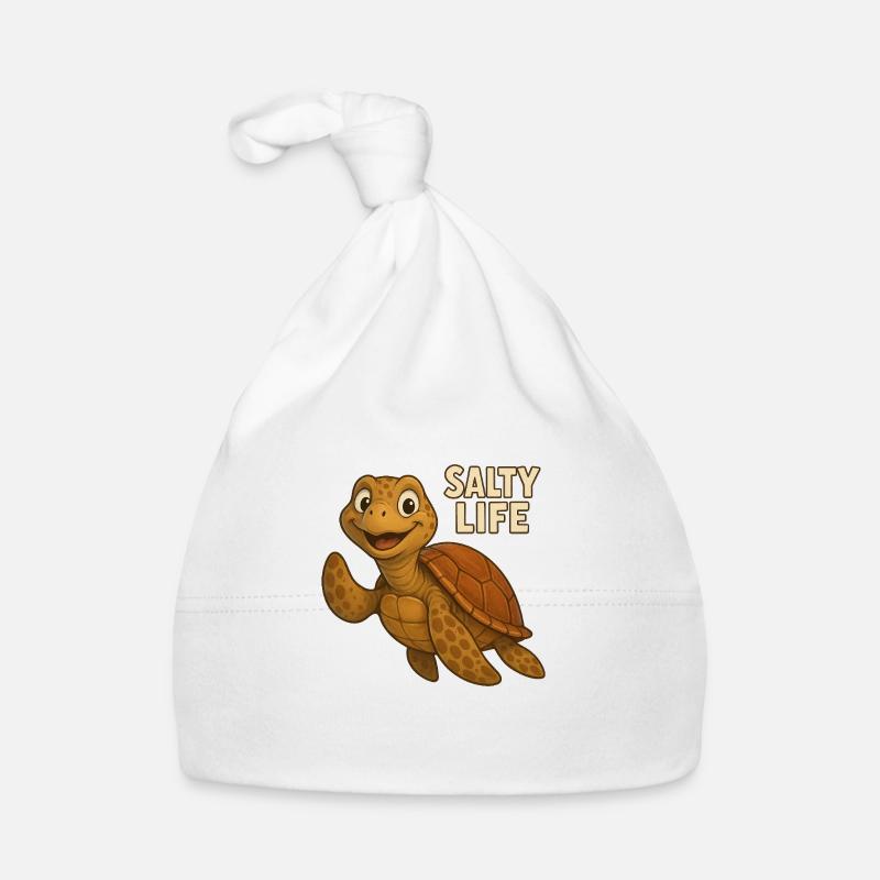 La vie salée - Bonnet bio Bébé - blanc