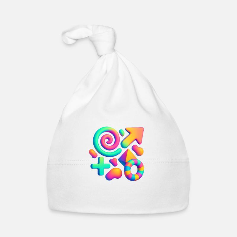 Neon Dreams – 3D Abstract Shapes Explosion Organic Baby Cap