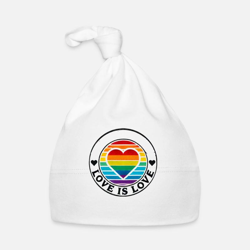 Love is Love Organic Baby Cap