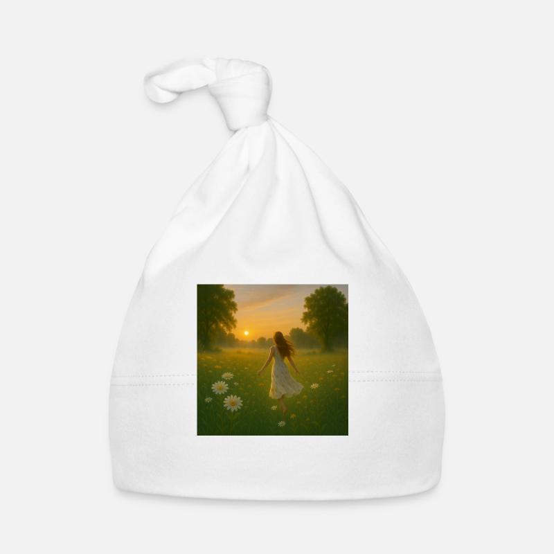 Ragazza Prato Cappellino ecologico per neonato