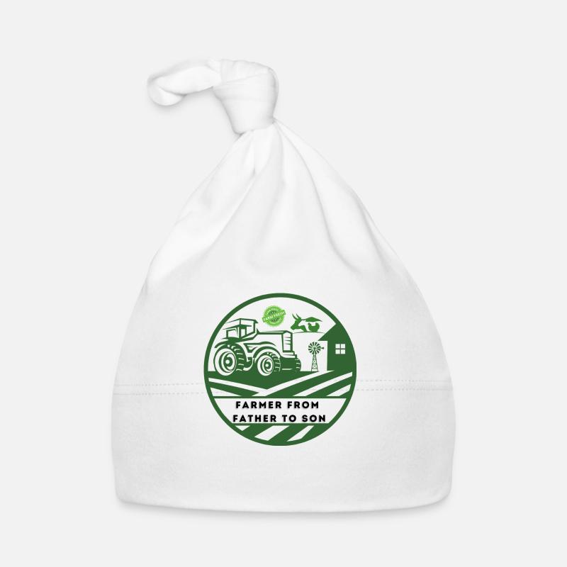 Farming Legacy From Father to Son Organic Baby Cap