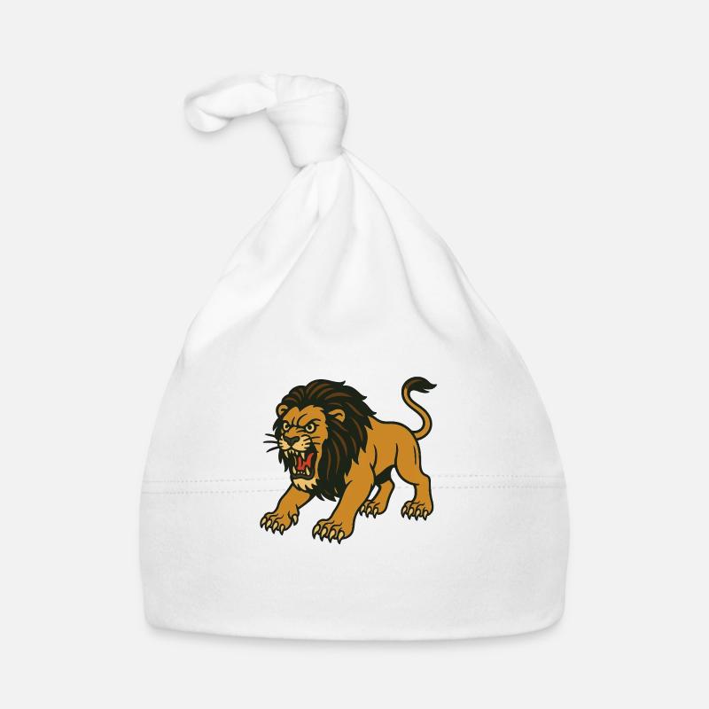 Angry Lion Organic Baby Cap