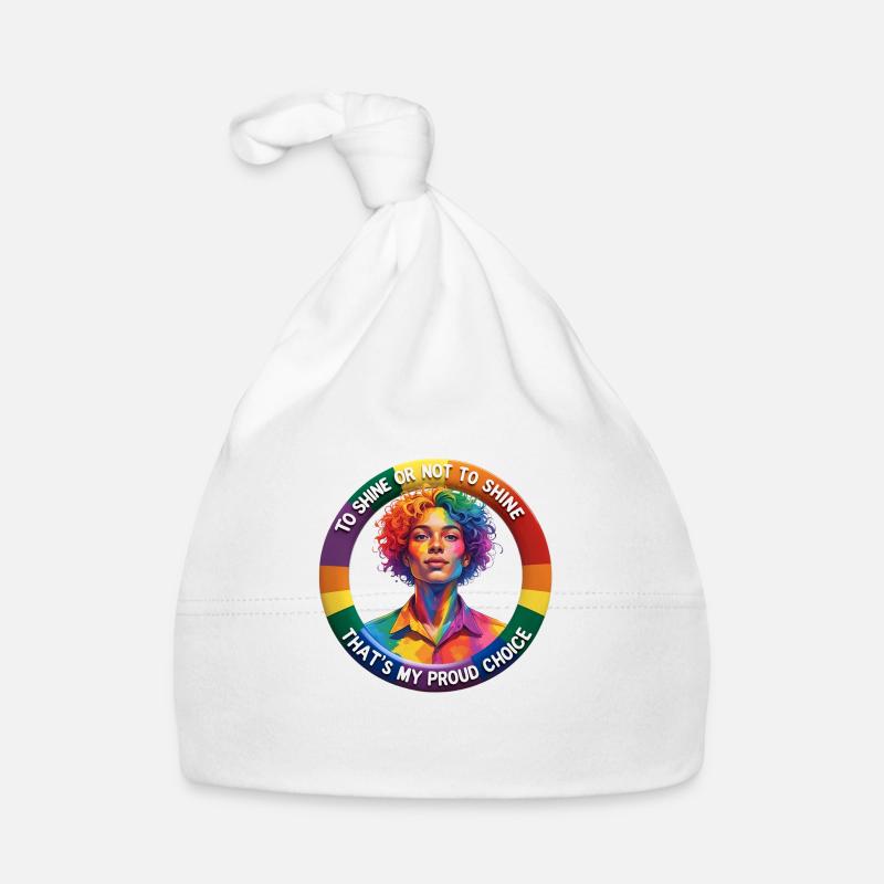Rainbow Pride Organic Baby Cap