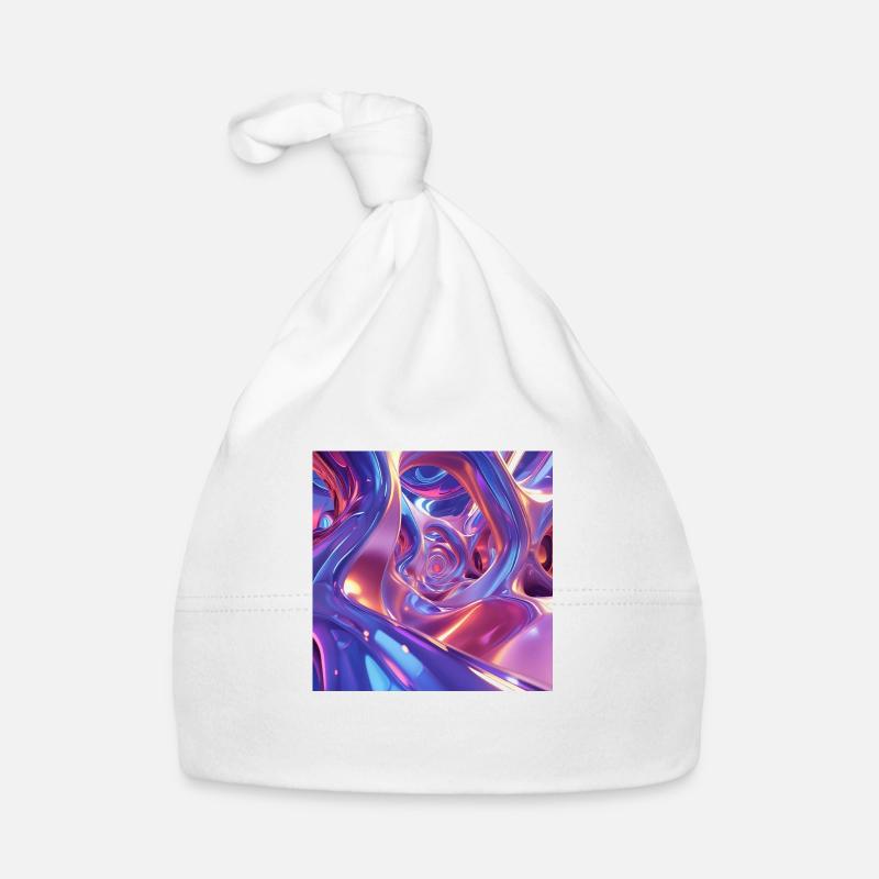 Kunst - Baby Bio-Mütze - Weiß