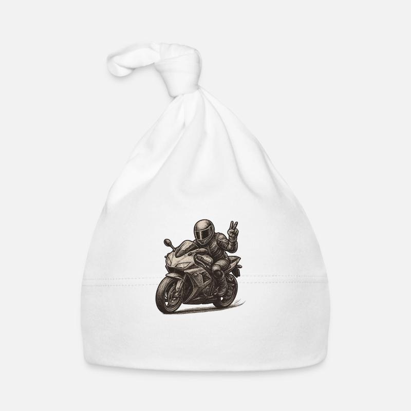 motorrad1 Baby Bio-Mütze