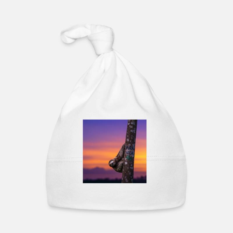 Faultier Wanderer Pura Vida Baby Bio-Mütze