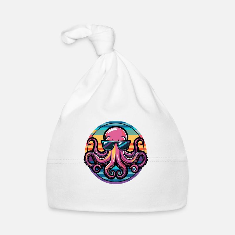 Octopus Cool Comic Organic Baby Cap