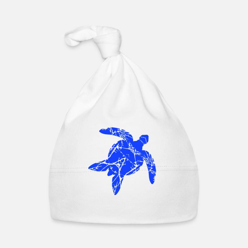 Wasserschildkröte Kratzer Risse Muster Vintage Fun Baby Bio-Mütze