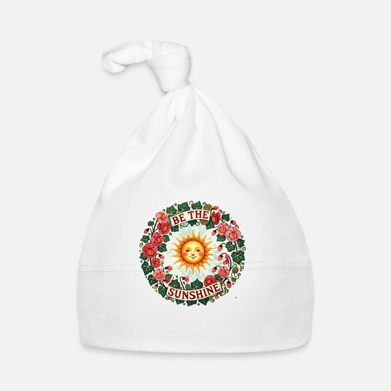 Be the Sunshine – Uplifting Retro Positivity Design Baby Bio-Mütze