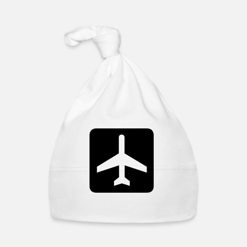 Flugzeug,Jet,Flughafen,Landebahn Baby Bio-Mütze