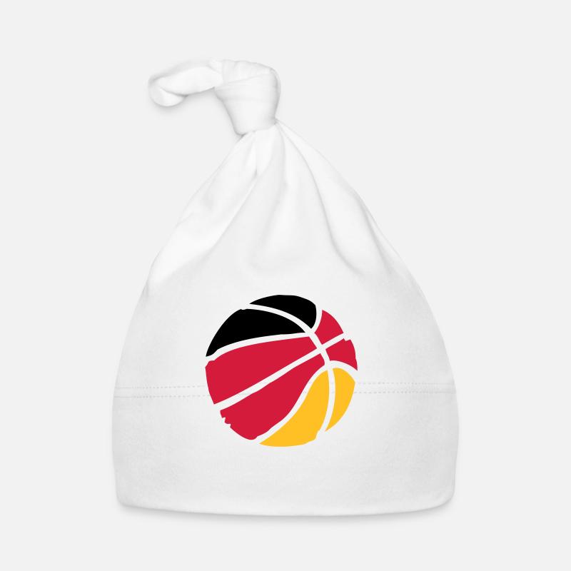 Basketball - Organic Baby Cap - white