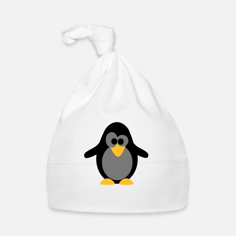 Pinguin - Baby Bio-Mütze - Weiß