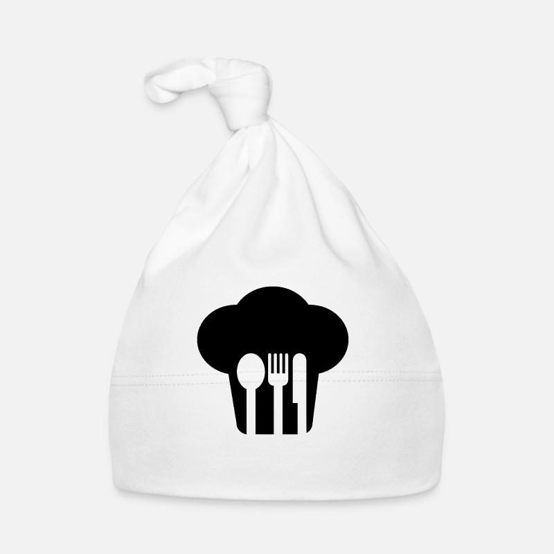 Toque und Besteck Baby Bio-Mütze