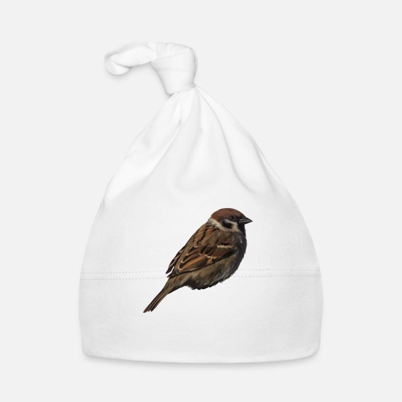 Spatz2 - Baby Bio-Mütze - Weiß