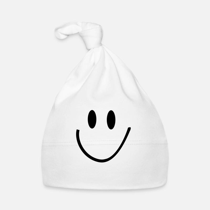 smiley Organic Baby Cap