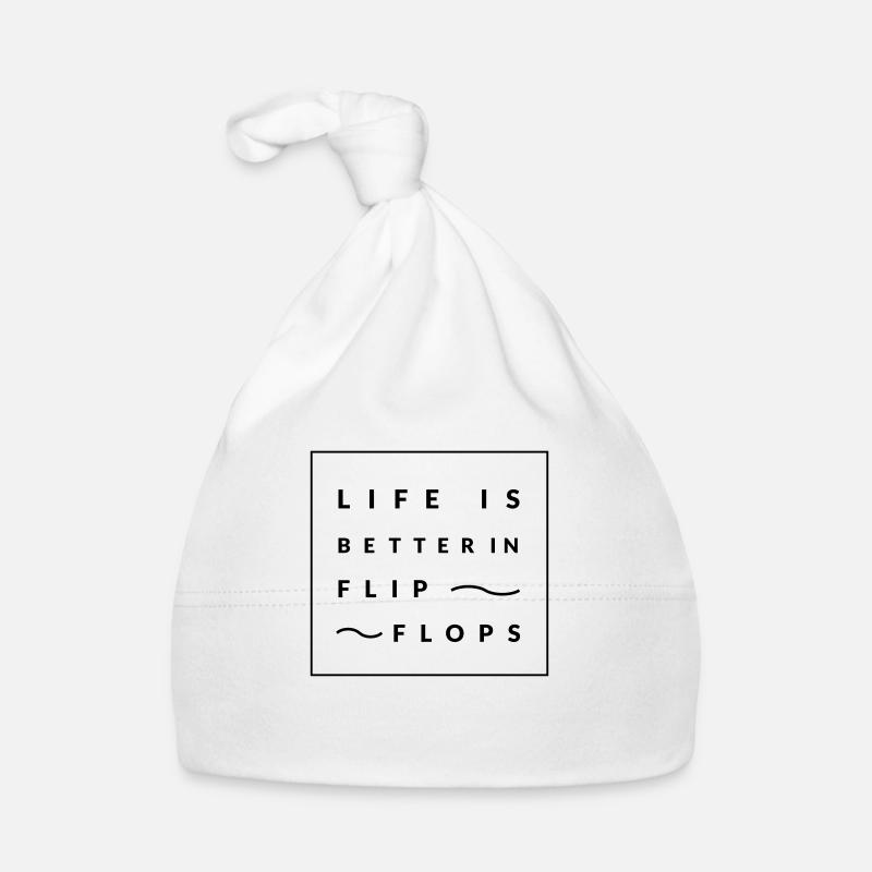 Life is better in Flip Flops Baby Bio-Mütze