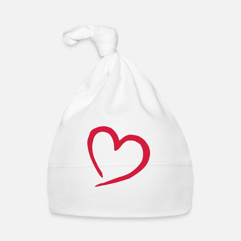 herz Baby Bio-Mütze
